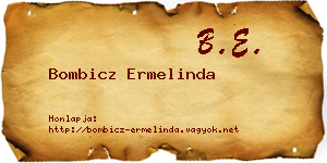 Bombicz Ermelinda névjegykártya